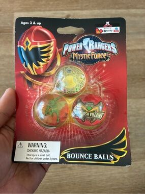 Power Rangers Mystic Force Bounce Balls -New On Board
